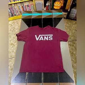 Vans Maroon Logo T-Shirt